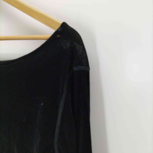 カデュネ CADUNE シアーベロアカットソー レディース